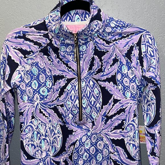 Lilly Pulitzer UPF 50+ Skipper Dress Lilac Verben Pop Up Coco Safari - New - XXS - Picture 3 of 15